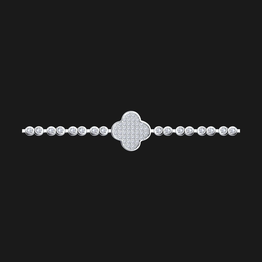 Браслет SOKOLOV из серебра с фианитами, фото 5