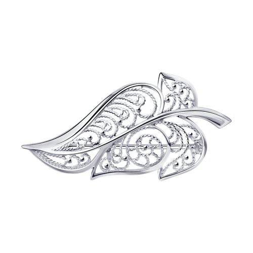 Брошь из серебра - фото 1