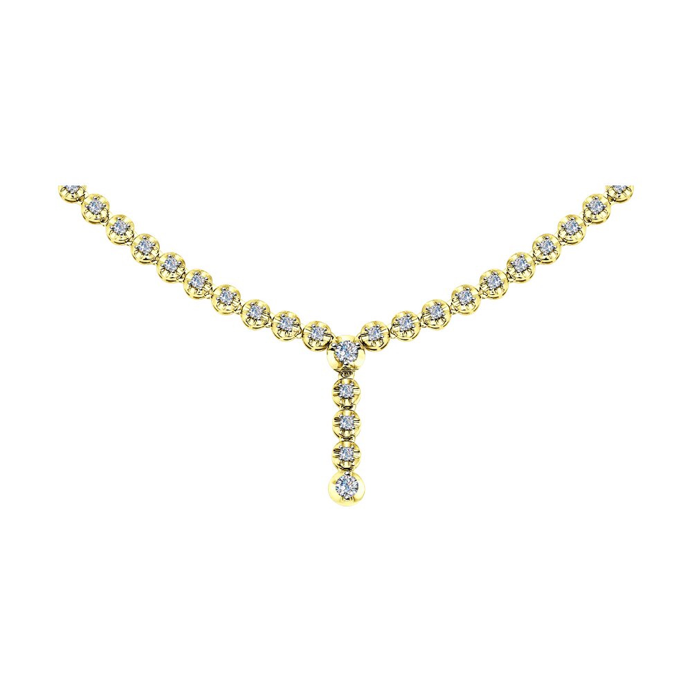 фото Колье sokolov diamonds из желтого золота с бриллиантами