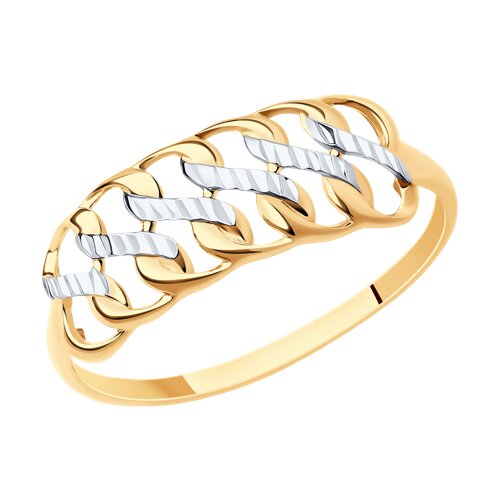 Кольцо из золота с алмазной гранью 017309 SOKOLOV фото