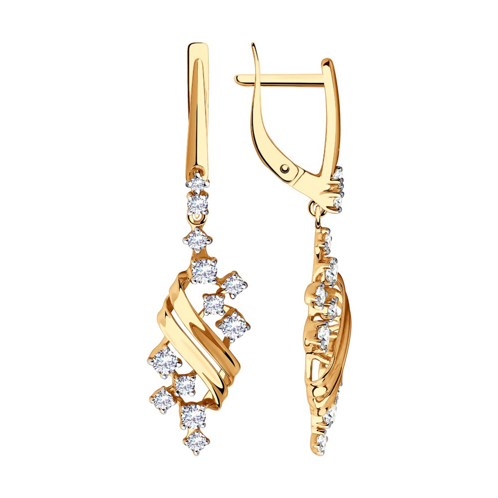 

Серьги SOKOLOV из золота с фианитами