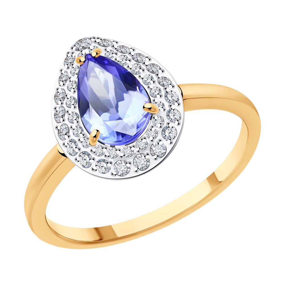 

Кольцо SOKOLOV Diamonds из золота с бриллиантами и танзанитом