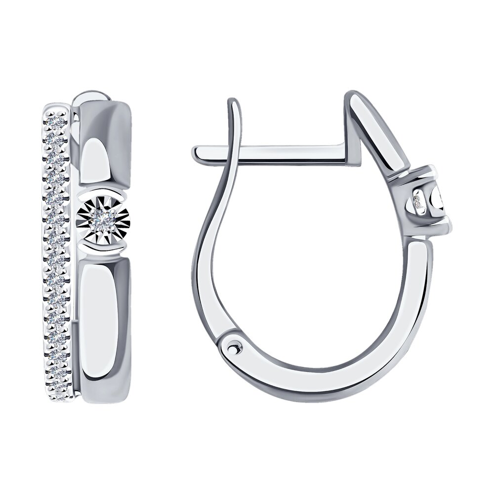 

Серьги SOKOLOV Diamonds из белого золота с бриллиантами