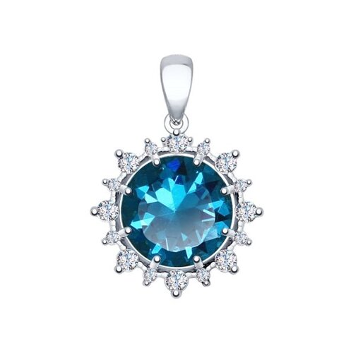 

Подвеска SOKOLOV из серебра с ситаллом и фианитами