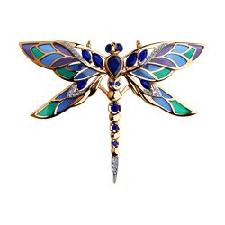 Брошь Стрекоза с корундами и бриллиантами SOKOLOV Diamonds 115000₽