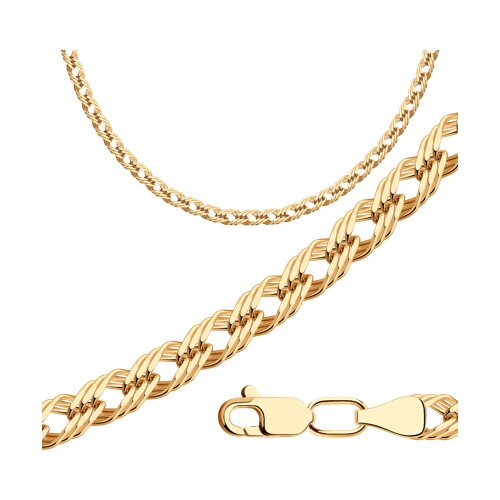 Цепь из золочёного серебра - фото 1