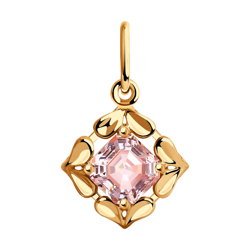 

Подвеска SOKOLOV из золота с фианитом Swarovski
