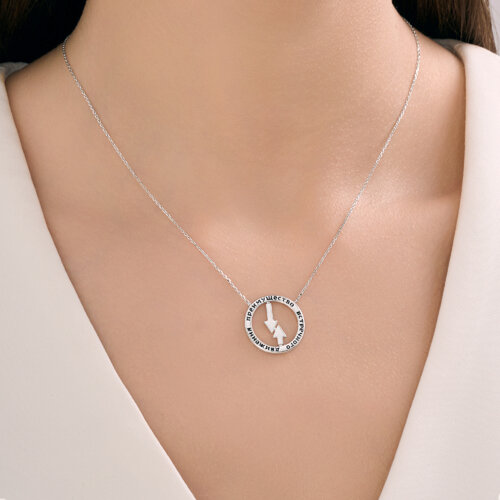 Колье из серебра с эмалью - фото 3