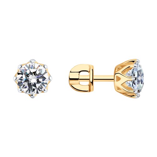 Серьги из серебра со Swarovski Zirconia