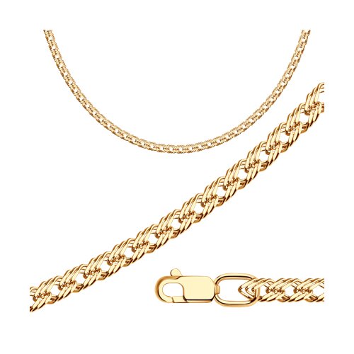 Цепь из золочёного серебра - фото 1