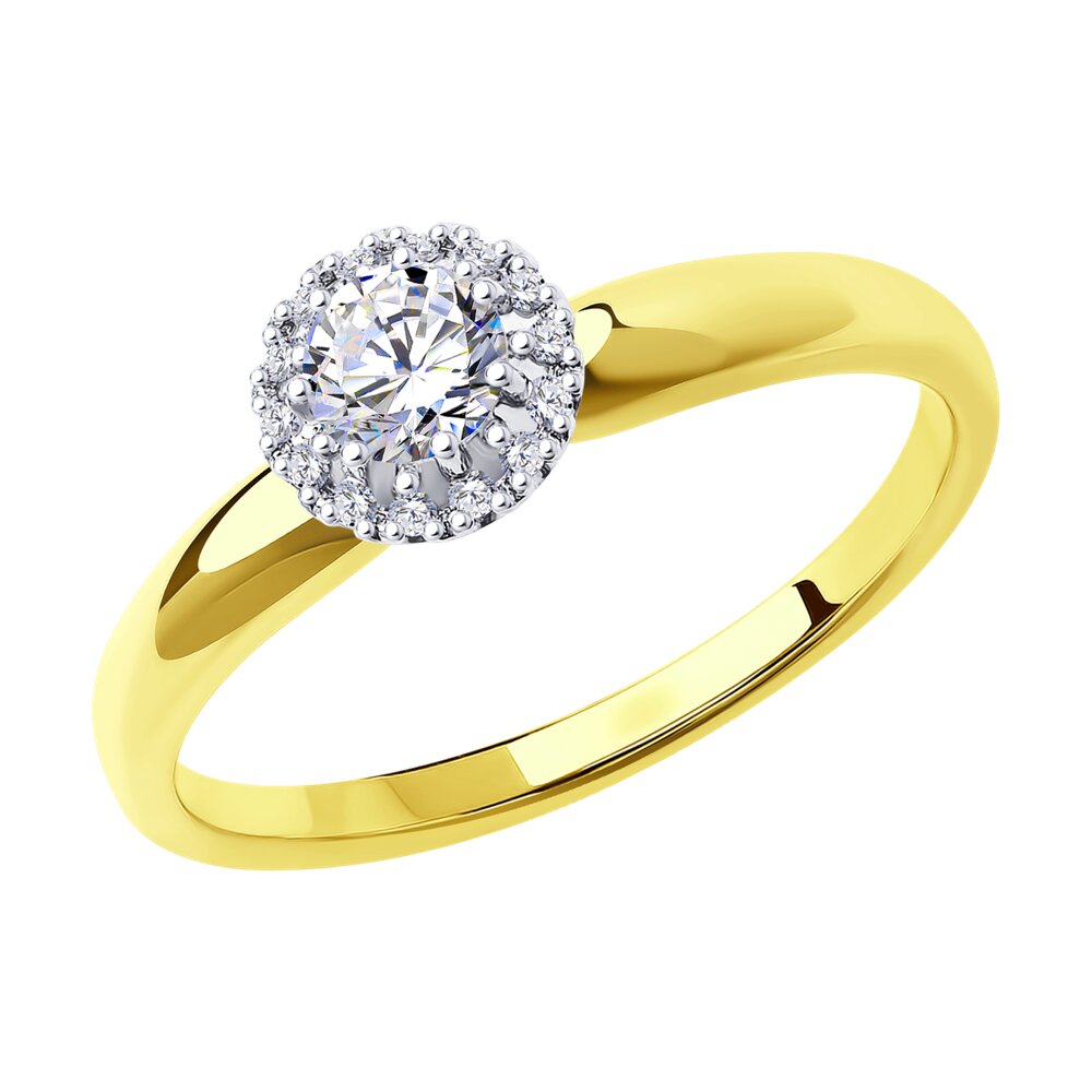 

Кольцо SOKOLOV Diamonds из комбинированного золота с бриллиантами