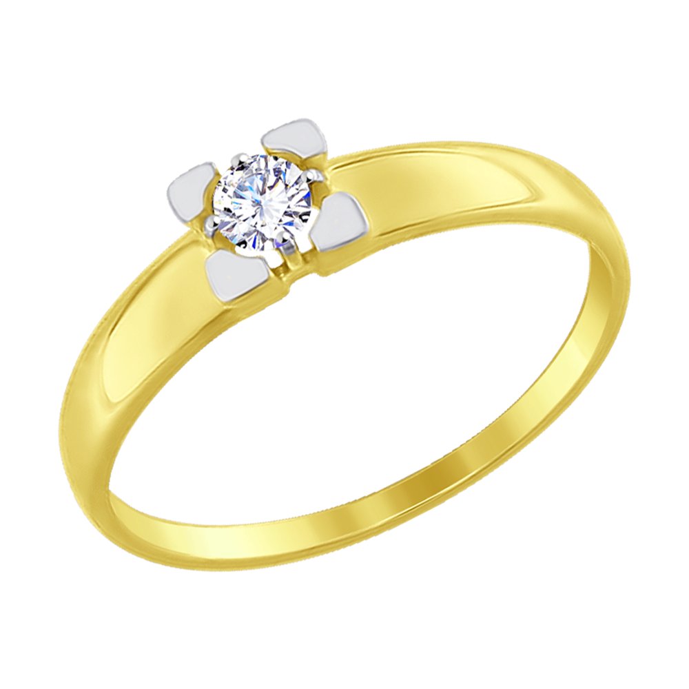 

Кольцо SOKOLOV из желтого золота со Swarovski Zirconia