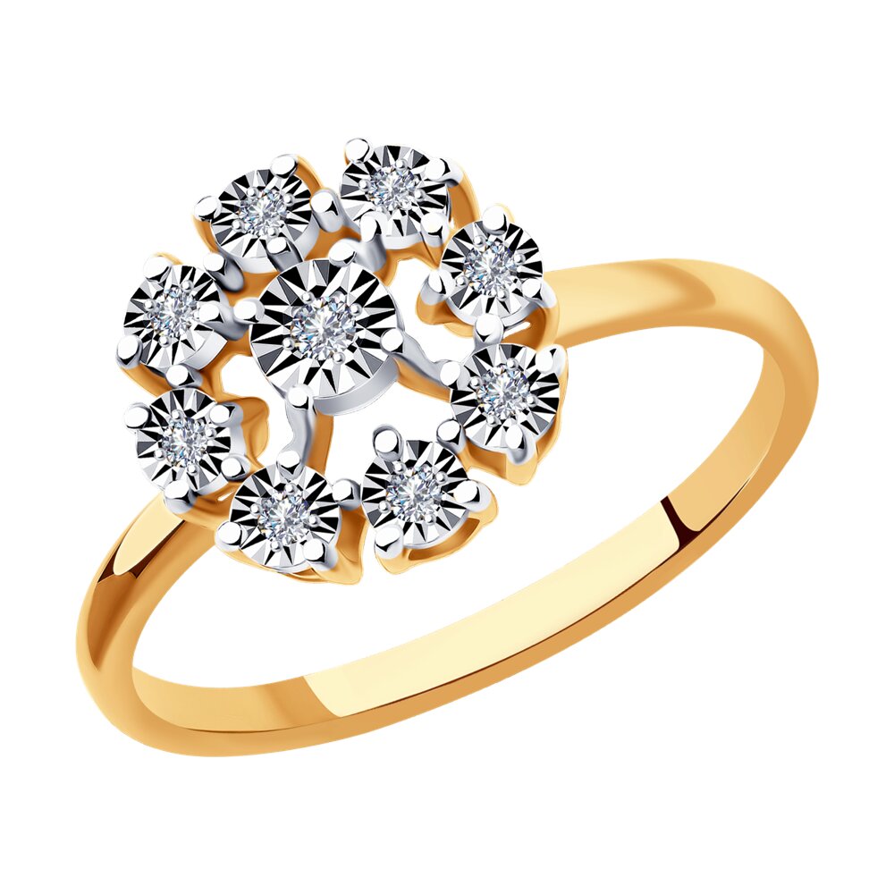 Кольцо SOKOLOV Diamonds из комбинированного золота