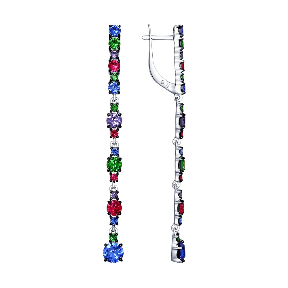 

Длинные серьги с кристаллами Swarovski SOKOLOV