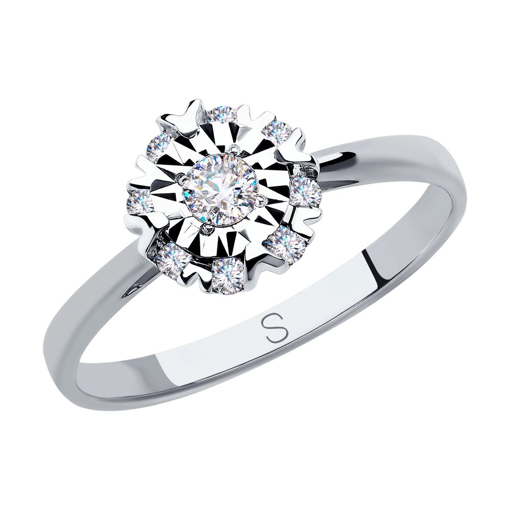 

Кольцо SOKOLOV Diamonds из белого золота с бриллиантами