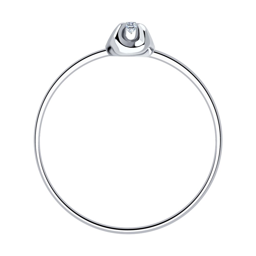 Кольцо SOKOLOV из белого золота с бриллиантом