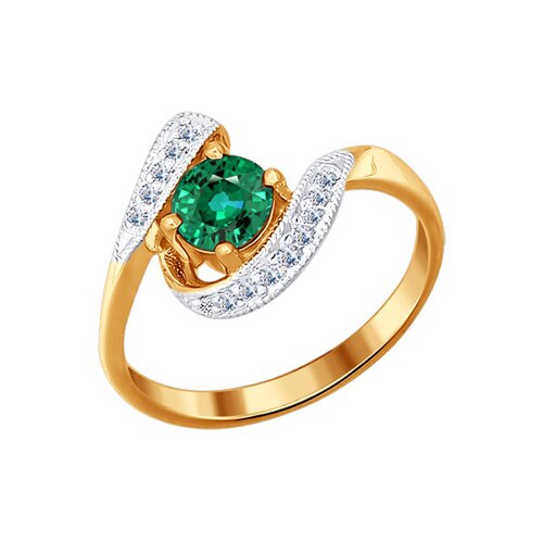 

Кольцо SOKOLOV из золота с бриллиантами и изумрудом