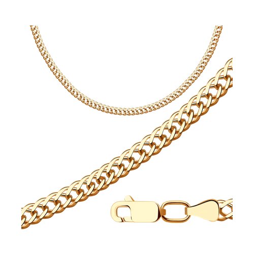 Цепь из золочёного серебра - фото 1