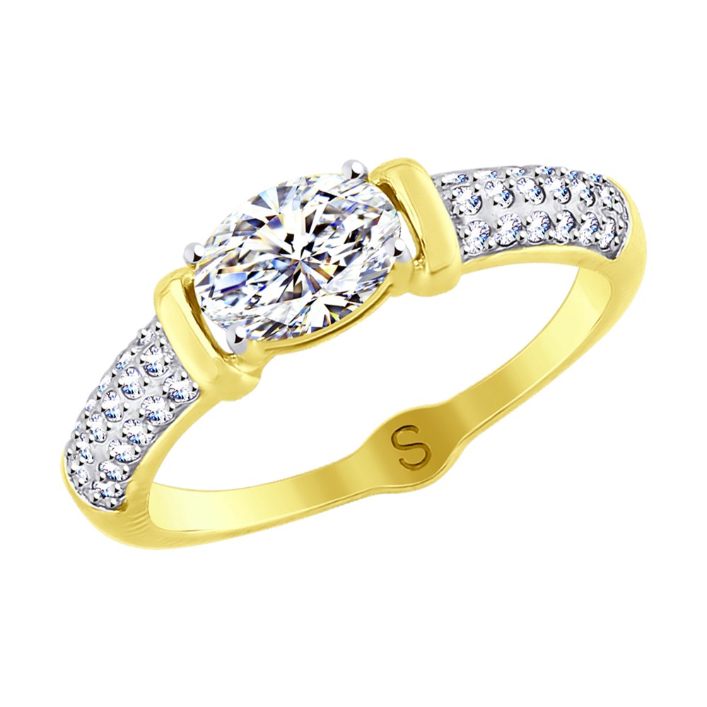 

Кольцо SOKOLOV из желтого золота со Swarovski Zirconia