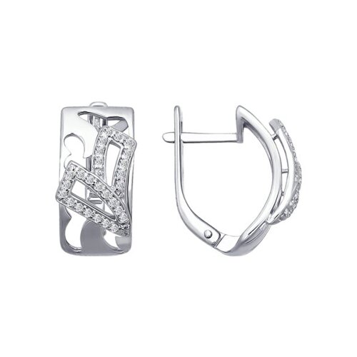 

Серьги SOKOLOV из белого золота с фианитами