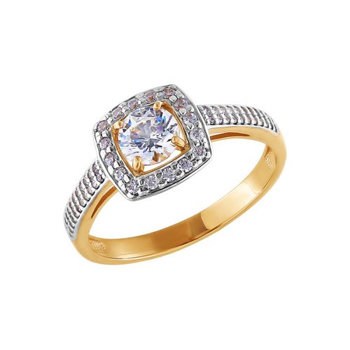 

Кольцо SOKOLOV из золота со swarovski zirconia