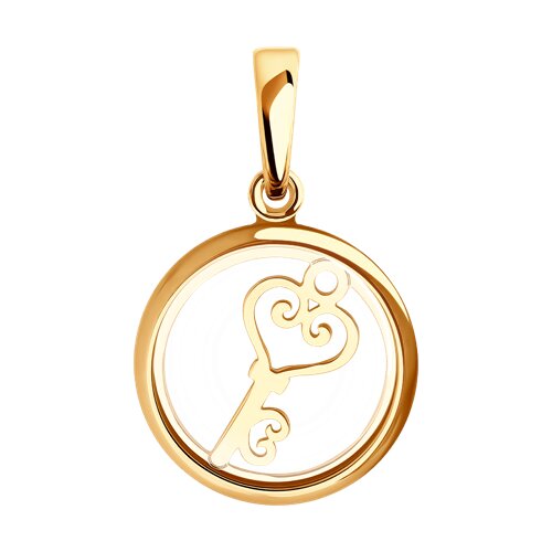 Подвеска из золота с минеральным стеклом SOKOLOV - купить в официальном ...