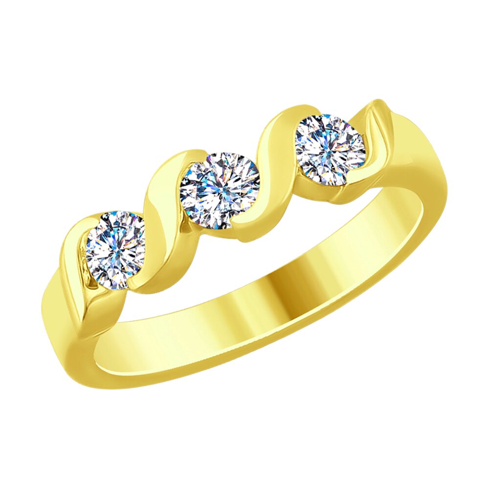

Кольцо SOKOLOV Diamonds из желтого золота с бриллиантами