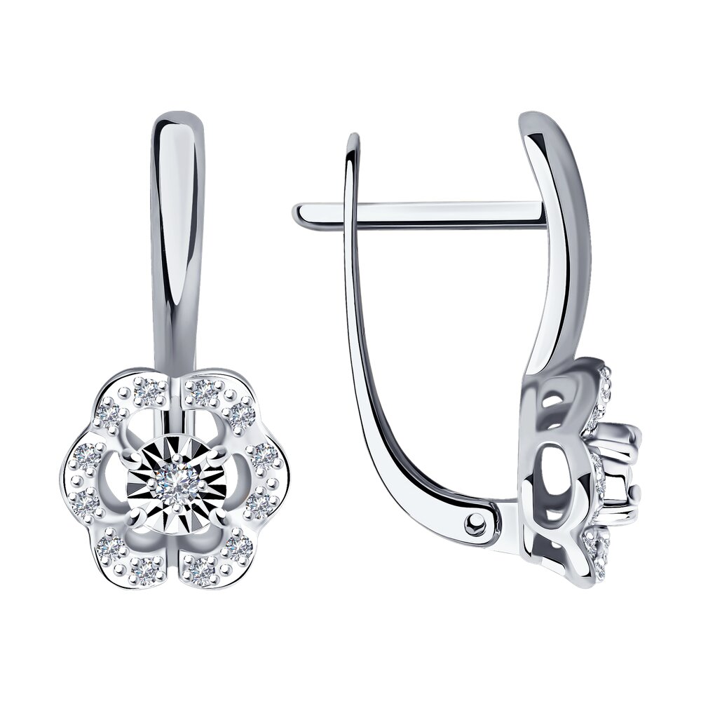 

Серьги SOKOLOV Diamonds из белого золота с бриллиантами