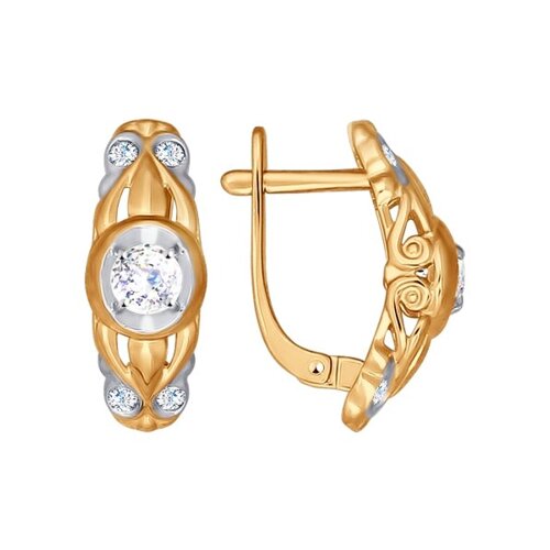 

Серьги SOKOLOV из золота со Swarovski Zirconia