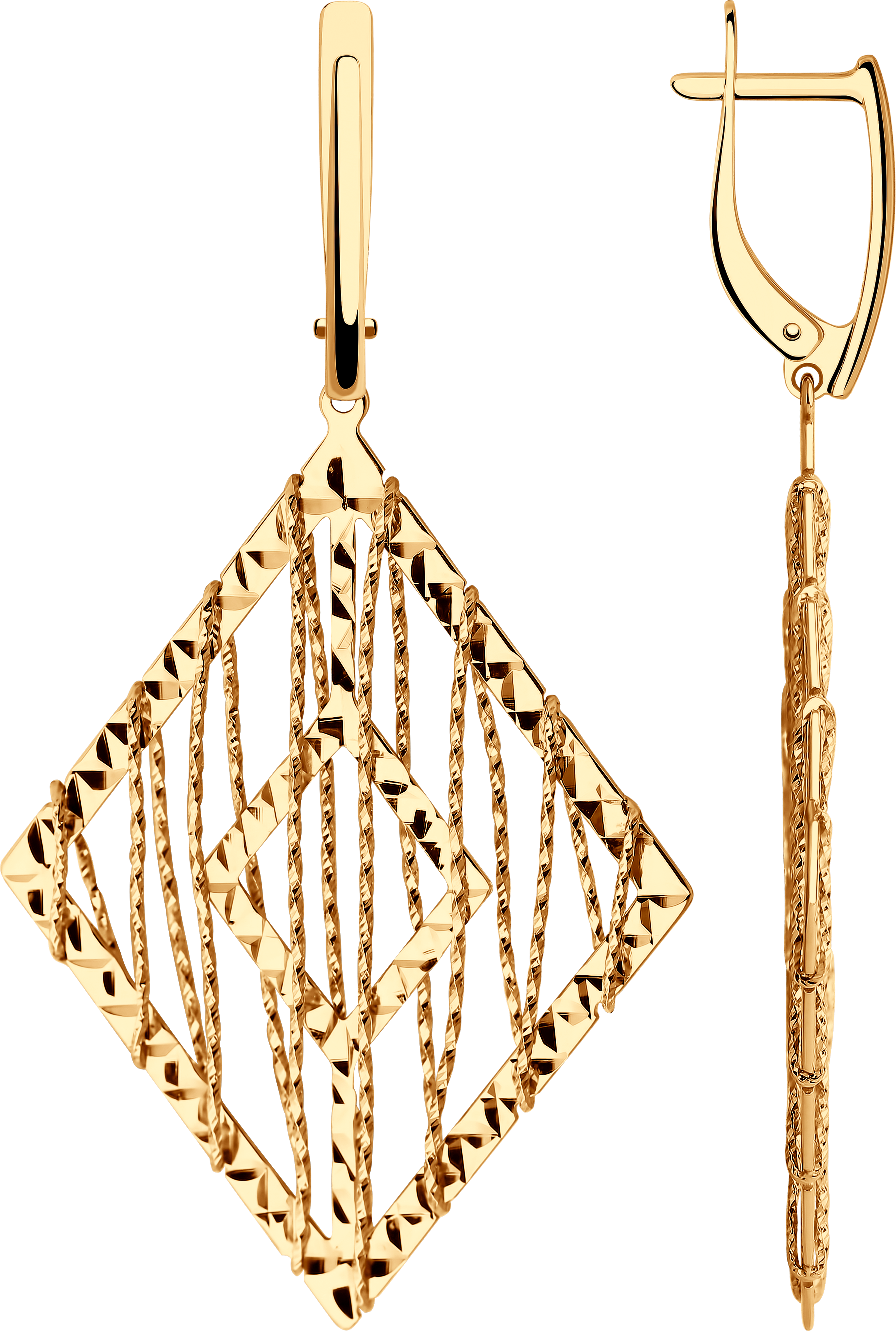 Серьги SOKOLOV из золота с алмазной гранью 42500₽