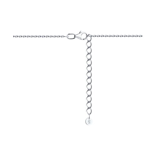 Колье из серебра с фианитом - фото 2