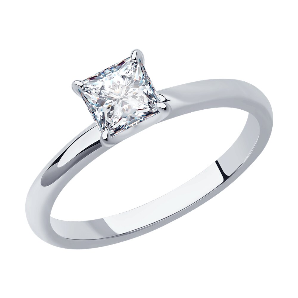 Кольцо SOKOLOV Diamonds из белого золота с бриллиантом