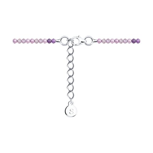 Браслет из серебра с фианитами - фото 3