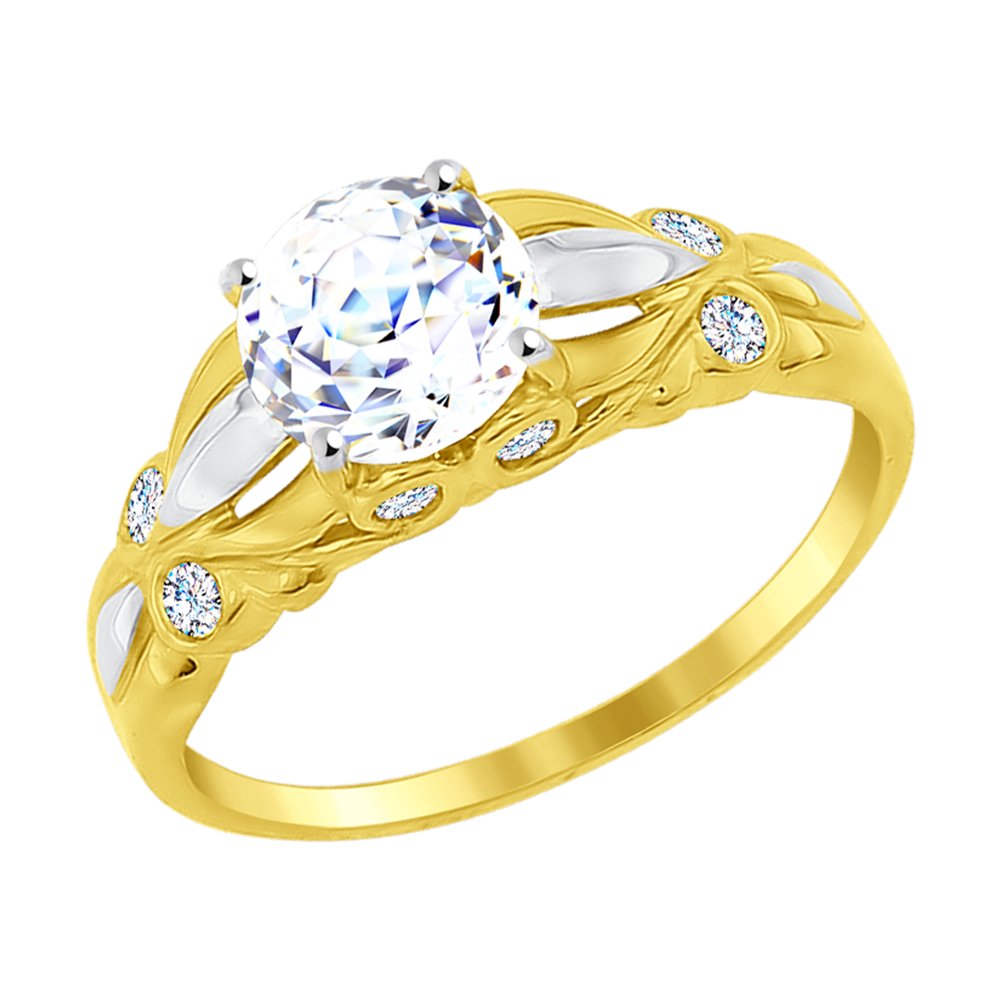 

Кольцо SOKOLOV из желтого золота со Swarovski Zirconia