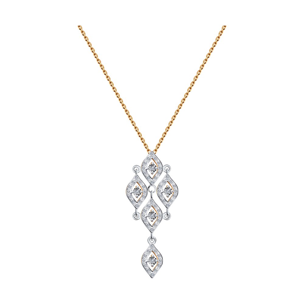 

Колье SOKOLOV Diamonds из комбинированного золота с бриллиантами