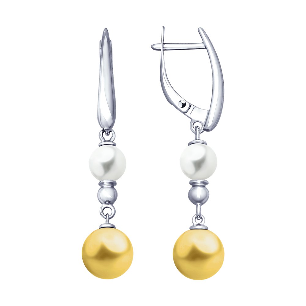 

Серьги SOKOLOV из серебра с жемчугом Swarovski