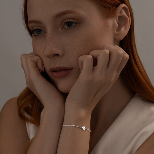 Браслет из серебра с фианитом - фото 5