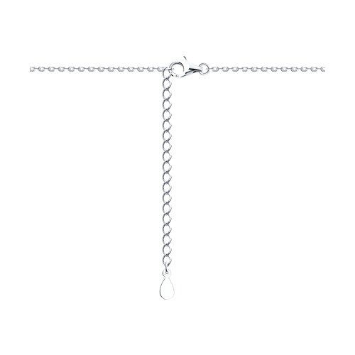 Колье из серебра с фианитами - фото 2