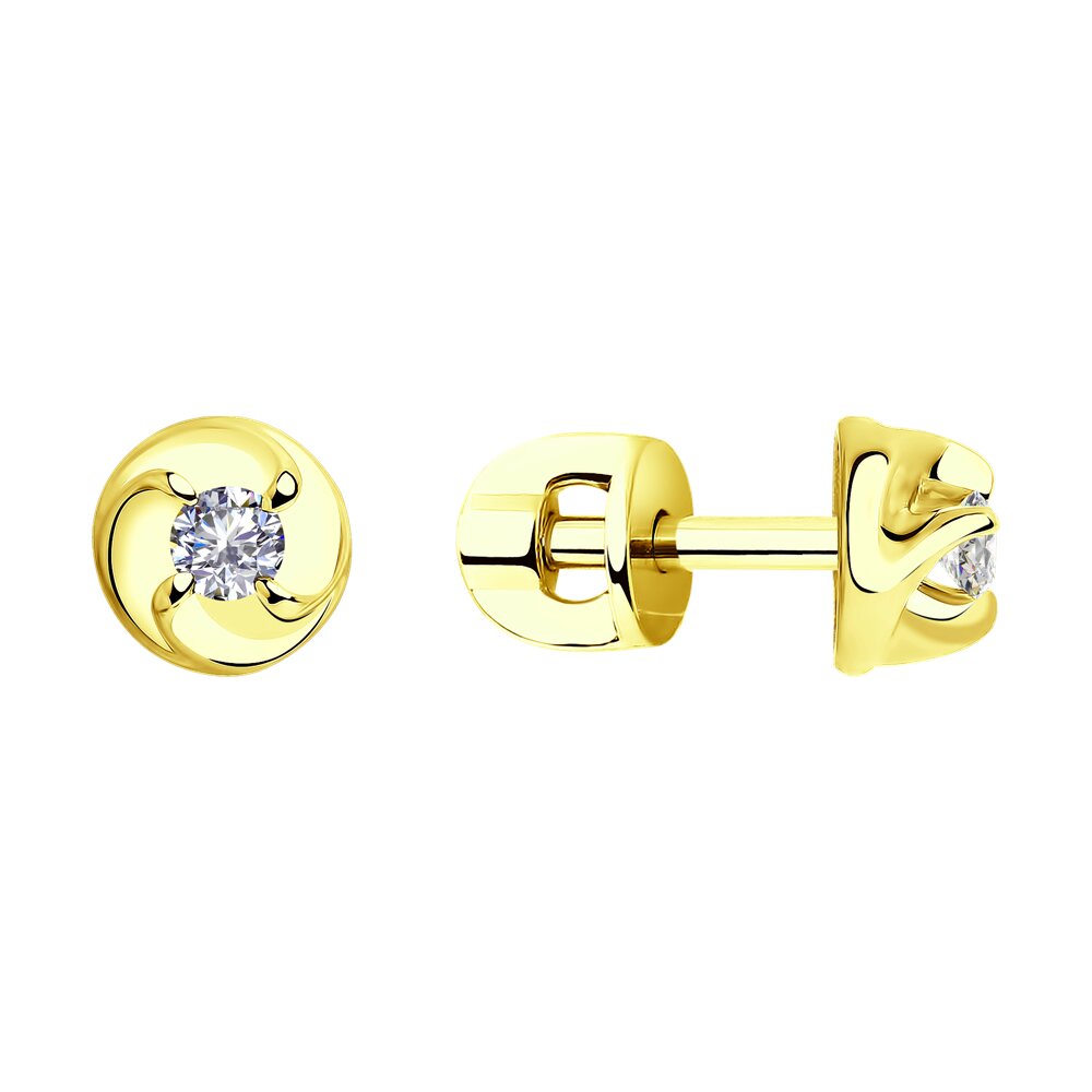 

Серьги SOKOLOV Diamonds из желтого золота с бриллиантами
