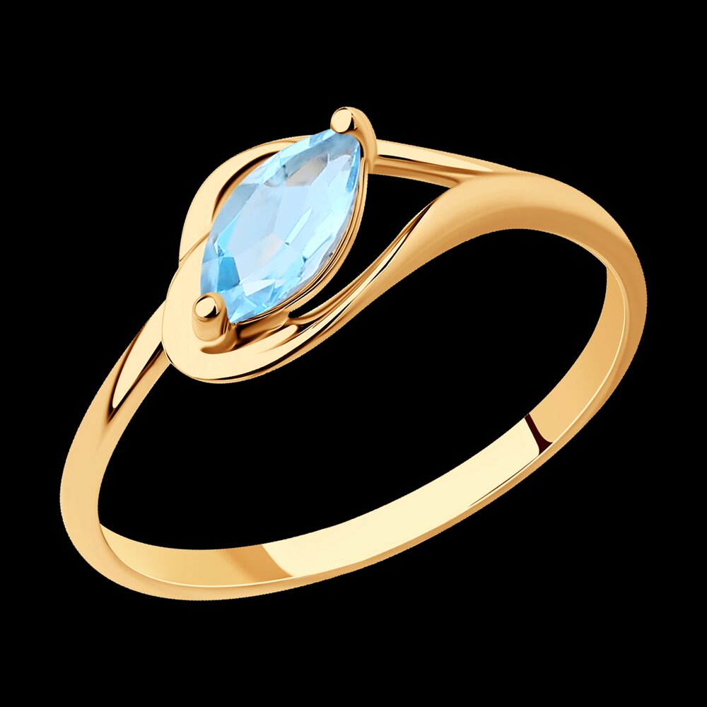 Кольцо SOKOLOV из золота с топазом, фото 4