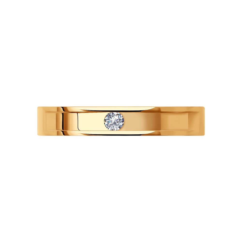 Обручальное кольцо SOKOLOV Diamonds из золота с бриллиантом2