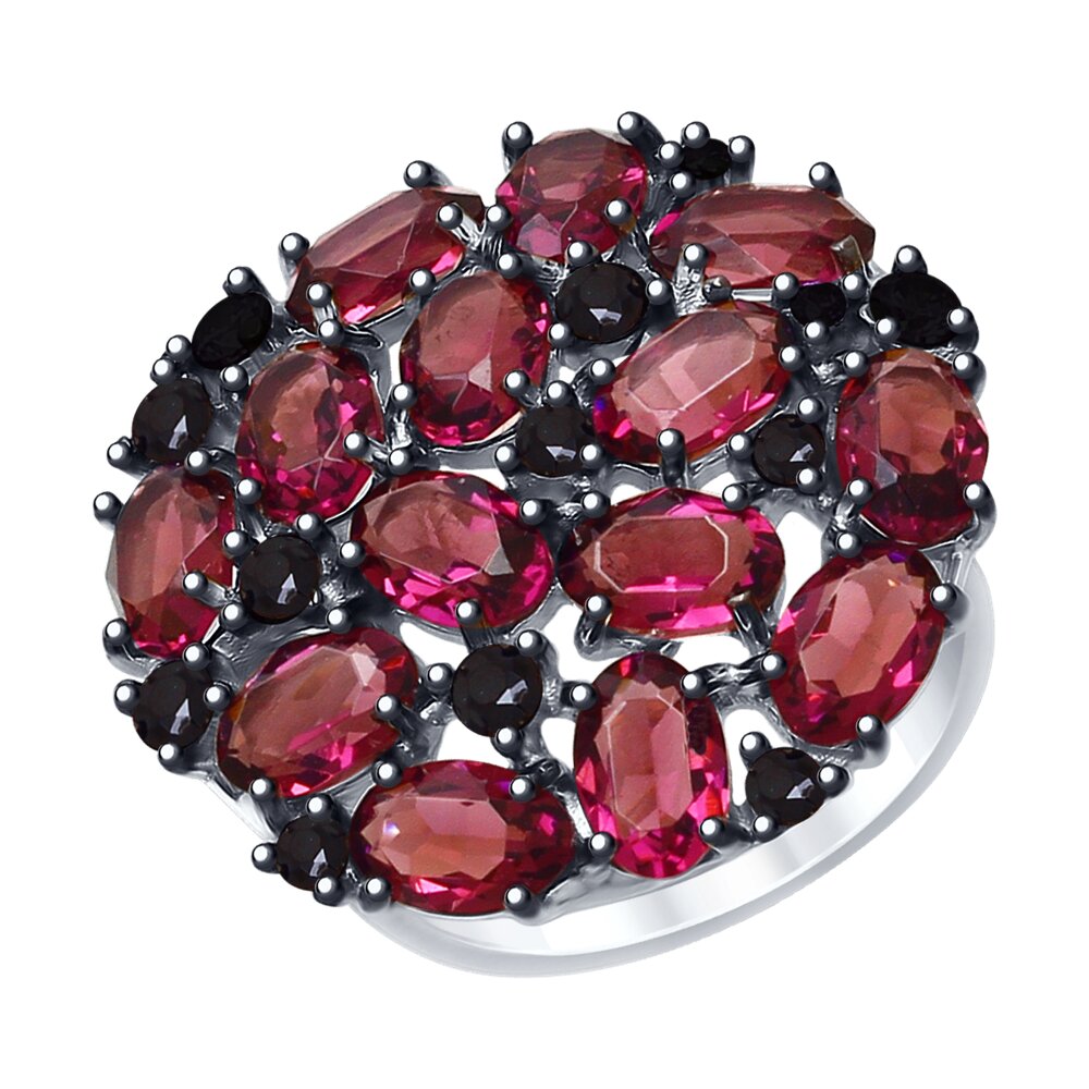 

Кольцо SOKOLOV из серебра с кристаллами Swarovski и фианитами