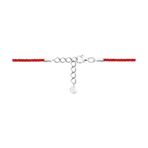 Браслет из серебра с корундом и фианитами - фото 3