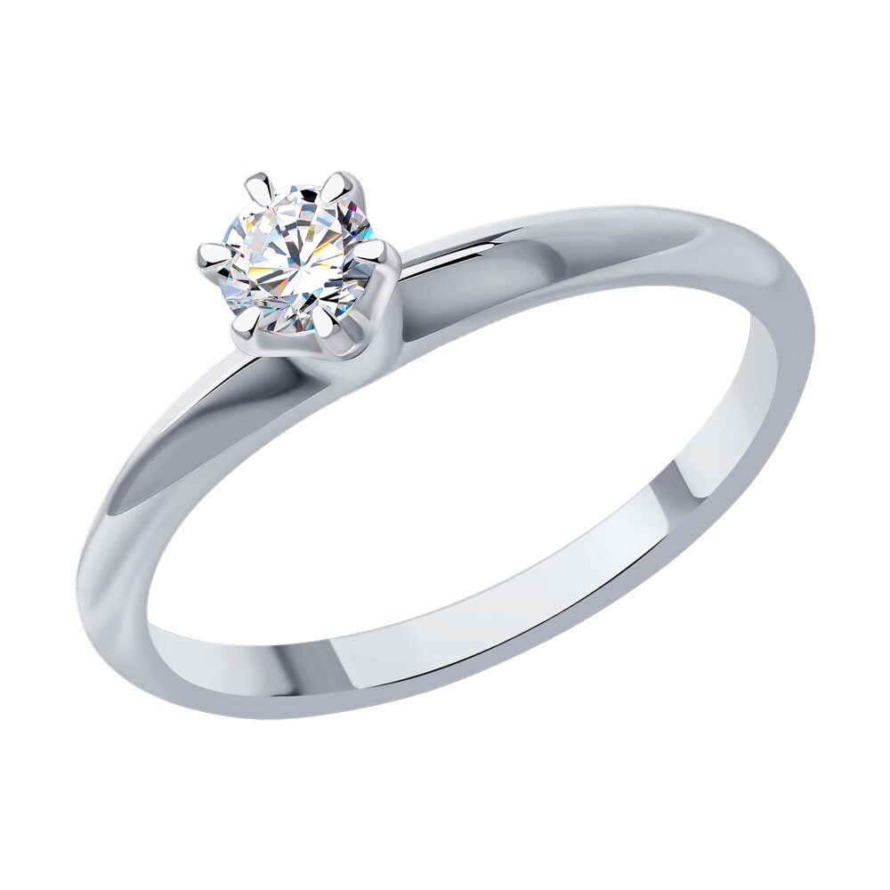 

Кольцо SOKOLOV Diamonds из белого золота с бриллиантом