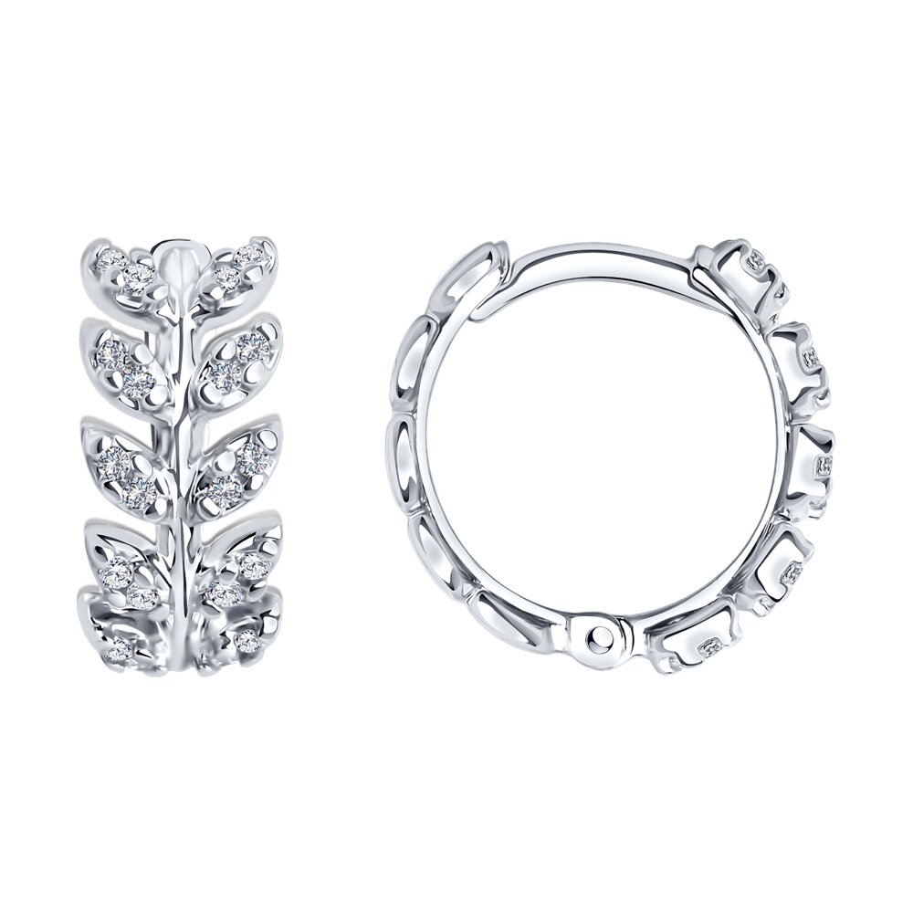 Серьги SOKOLOV из серебра с фианитами