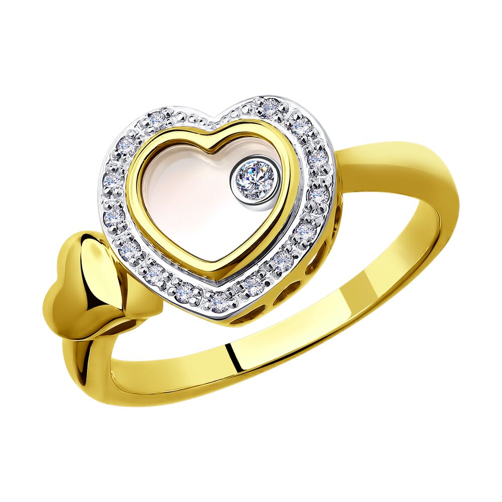 

Кольцо SOKOLOV Diamonds из комбинированного золота с миксом камней