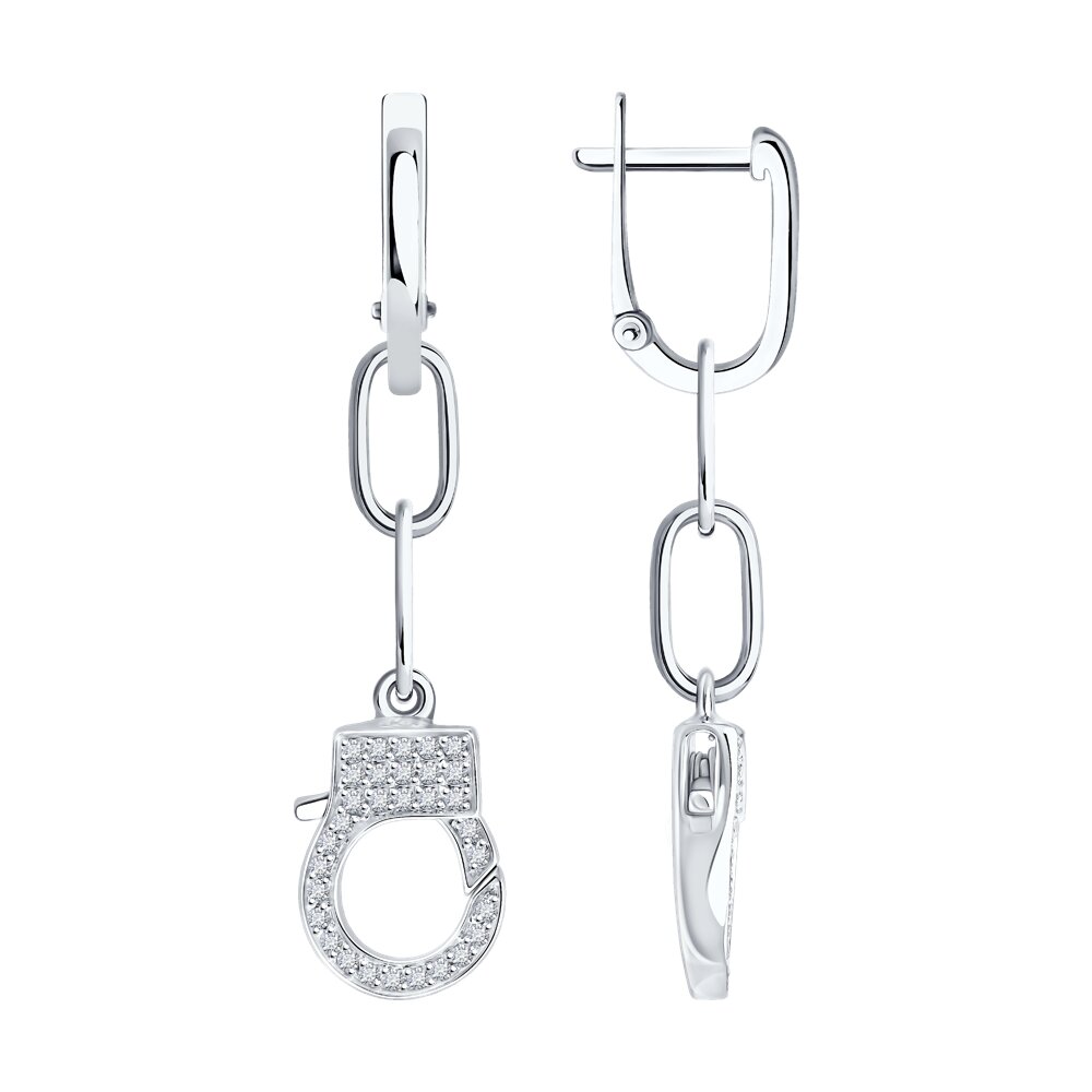 Серьги SOKOLOV из белого золота с бриллиантами 243990₽