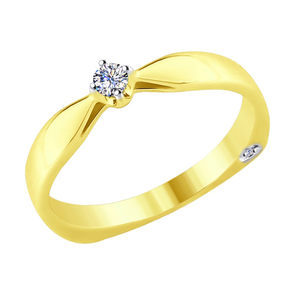 

Кольцо SOKOLOV Diamonds из желтого золота с бриллиантами