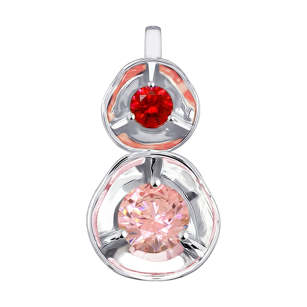 

Подвеска SOKOLOV из белого золота с красным Swarovski Zirconia
