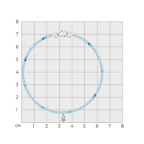 Браслет из серебра с фианитами - фото 6